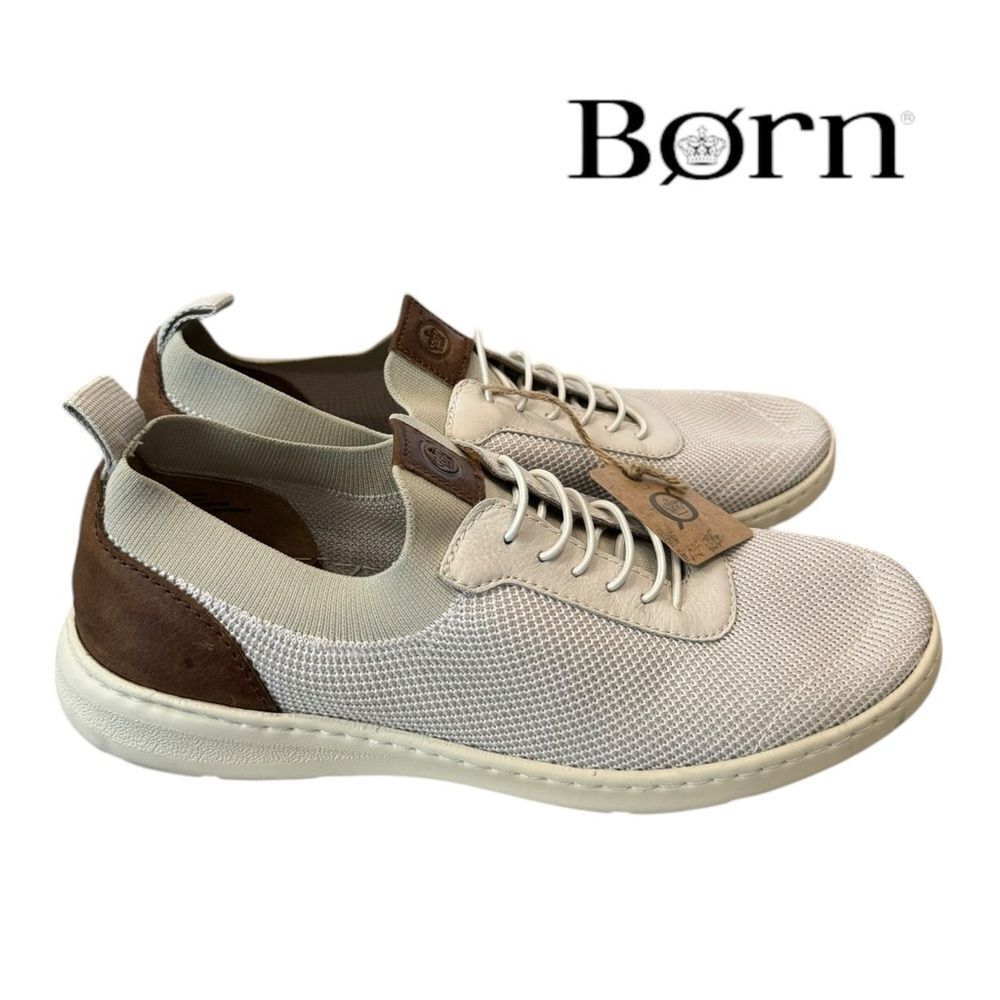 New Born Men's Marius Knit and Leather Slip-On Sneakers 11